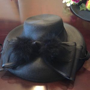 Black Derby hat